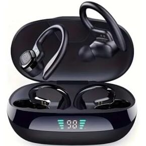Wireless Earphones Wireless Earbuds Ear Hook Sports HiFi Stereo Waterproof Headset with Mic TWS Headphone