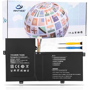 ANTIEE 45121212P U4374113PV-2S1P Laptop Battery Replacement for RTDPART Gateway GWTN116-1BL GWTC116-2BL GWTC116-1BK GWTC116-2BK U4374113PV 3978115 3978115-2S NV-3978115 NV-3978115-2S 41.8Wh 5500mAh