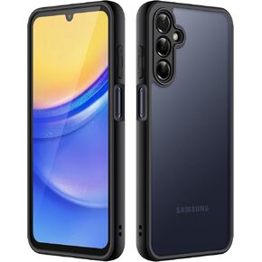 JETech Matte Case for Samsung Galaxy A15 5G / 4G 6.5-Inch, Frosted Translucent Back Protective Slim Phone Cover, Anti-Fingerprints (Black)