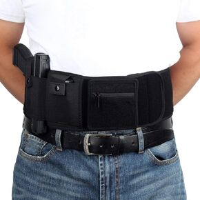 Concealed Carrying Holster Gun Accessories and Abdominal Strap Holster are Flexible Compatible with Many Types of Pistols Suitable for Men and Women