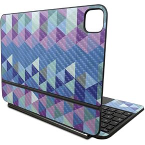 Carbon Fiber Skin Compatible with Apple Magic Keyboard for iPad Pro 11‑inch (M4) 2024 - Purple Kaleidoscope - 3M Vinyl Protective Decal Cover - Easy to Apply | Crafted in The USA by MightySkins