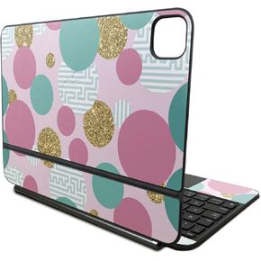 Skin Compatible with Apple Magic Keyboard for iPad Pro 11‑inch (M4) 2024 - Golden Bubbles - Premium 3M Vinyl Protective Wrap Decal Cover - Easy to Apply | Crafted in The USA by MightySkins
