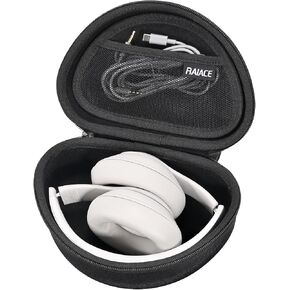 RAIACE Hard Travel Storage Case Compatible with Beats Solo 4 / Beats Studio Pro/Beats Solo 3 / Beats Studio 3 Headphones, Protective Carrying Bag. (case only)-Black