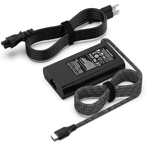 New Slim 65W USB C Laptop Charger Replacement for HP Spectre x360, Chromebook x360, Elitebook x360, Pavilion, Elite x2, Envy, ProBook, Travel Type C Power Cord Ac Adapter