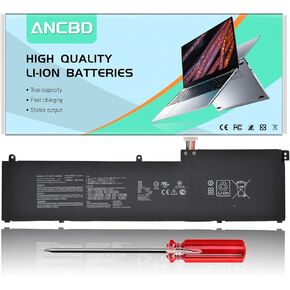 C32N2002 Laptop Battery for ASUS ZenBook Pro 15 BX535LH Series OLED UM535QA UM535QE UX535LI Series Flip 15 UX564EI UX564EH UX564EH UX564PH Series 0B200-03770000 3ICP7/54/64-2 11.55V/96Wh 6 Cell