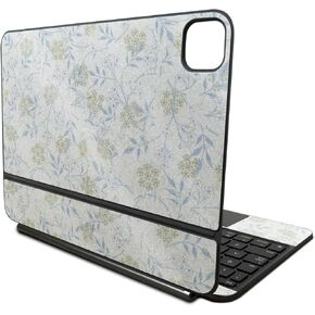 Glossy Glitter Skin Compatible with Apple Magic Keyboard for iPad Pro 11‑inch (M4) 2024 - Jasmine - Premium 3M Vinyl Protective Wrap Decal Cover - Easy to Apply | Crafted in The USA by MightySkins