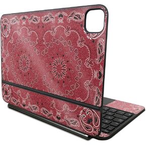 Glossy Glitter Skin Compatible with Apple Magic Keyboard for iPad Pro 11‑inch (M4) 2024 - Bandana - Premium 3M Vinyl Protective Wrap Decal Cover - Easy to Apply | Crafted in The USA by MightySkins