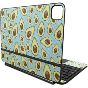Carbon Fiber Skin Compatible With Apple Magic Keyboard for iPad Pro 11‑inch (M4) 2024 - Blue Avocados - Premium 3M Vinyl Protective Wrap Decal Cover - Easy To Apply | Crafted in the USA by MightySkins