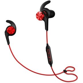 1MORE iBFree in-Ear Earphones Wireless Sport Headphones Bluetooth CSR, IPX 4 Waterproof, Secure Fit in-Line Remote Gym Running Workout - Red