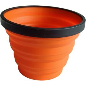 Sports & Outdoors Camping Cups & Mugs Orange Silicone Collapsible Cups