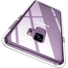 Rayboen for Samsung Galaxy S9 Case, Crystal Clear Designed Flexible Shockproof Protection Phone Cover for Galaxy S9, Anti-Scratch Transparent Hard PC Back Protective Bumper Cases