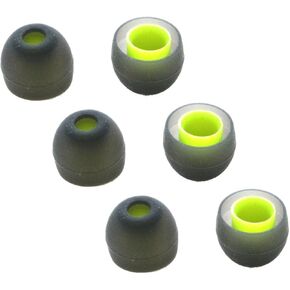 Replacement Silicone Ear Tips for Jaybird BlueBuds X, X2 Headphones. Includes 3 Pairs (Medium).
