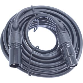 10 Pack 25 Foot 3 Pin XLR Mic Cable with Male to Female Connectors Microphone Audio Patch Cords Balanced Shielded