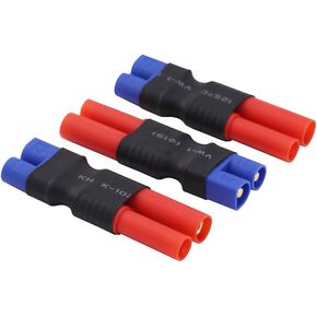 3pcs No Wires Adapters: EC3 Male to HXT 4mm with Housing Connector Adapter(B103-3)