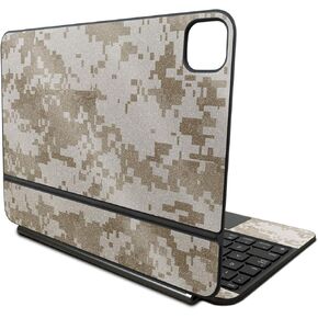 Glossy Glitter Skin Compatible With Apple Magic Keyboard for iPad Pro 11‑inch (M4) 2024 - Desert Camo - Premium 3M Vinyl Protective Wrap Decal Cover - Easy To Apply | Crafted in the USA by MightySkins