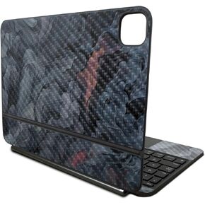 Carbon Fiber Skin Compatible with Apple Magic Keyboard for iPad Pro 11‑inch (M4) 2024 - Storm Cloud - Premium 3M Vinyl Protective Wrap Decal Cover - Easy to Apply | Crafted in The USA by MightySkins