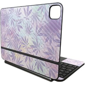 Carbon Fiber Skin Compatible with Apple Magic Keyboard for iPad Pro 11‑inch (M4) 2024 - Pastel Mary - Premium 3M Vinyl Protective Wrap Decal Cover - Easy to Apply | Crafted in The USA by MightySkins