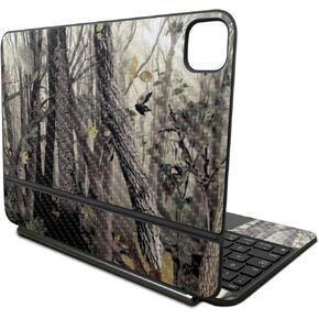 Carbon Fiber Skin Compatible with Apple Magic Keyboard for iPad Pro 11‑inch (M4) 2024 - Tree Camo - Premium 3M Vinyl Protective Wrap Decal Cover - Easy to Apply | Crafted in The USA by MightySkins