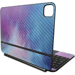 Carbon Fiber Skin Compatible with Apple Magic Keyboard for iPad Pro 11‑inch (M4) 2024 - Cotton Candy Sky - Premium 3M Vinyl Protective Decal Cover - Easy to Apply | Crafted in The USA by MightySkins