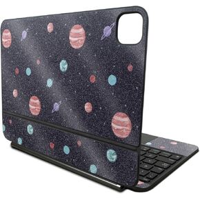 Glossy Glitter Skin Compatible With Apple Magic Keyboard for iPad Pro 11‑inch (M4) 2024 - Bright Night Sky - Premium 3M Vinyl Protective Decal Cover - Easy To Apply | Crafted in the USA by MightySkins