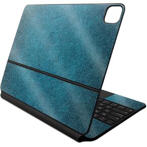 Glossy Glitter Skin Compatible with Apple Magic Keyboard for iPad Air 13-inch (M2) 2024 - Blue Strokes - Premium 3M Vinyl Protective Decal Cover - Easy to Apply | Crafted in The USA by MightySkins