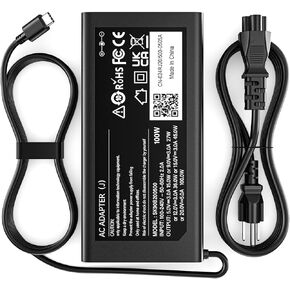 100W USB C Charger for Lenovo, Replacement Original Type C Charger for Lenovo Thinkpad Carbon x1 5th 6th Gen,Thinkbook 15,16,IdeaPad 13" 720 P580 Y400 Yoga 370 920 X280 Laptop Power AC Adapter