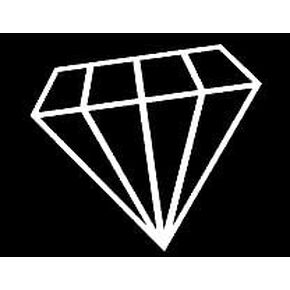 Diamond JDM Decal Vinyl Sticker|Cars Trucks Vans Walls Laptop| White |5.5 x 5 in|LLI324