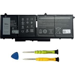 07KRV Laptop Battery Replacement for Dell Latitude 5430 5530 Precision 3570 P104F P104F005 P137G P137G004 Series M69D0 H4PVC 0H4PVC Y86WG 0Y86WG 08WRCR 078FWY 4FVJG O7KRV 15.2V 58Wh 3625mAh