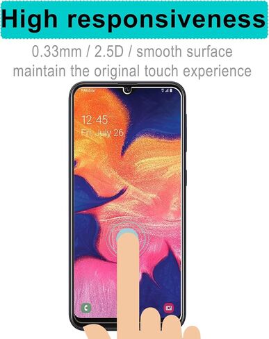 (2 عبوة) مصممة لـ Samsung Galaxy A10e شاشة واقي الخصوصية الزجاجي المقسّر ، مضاد للجاسمة ، مضاد للخدش ، خالية من الفقاعة in Kuwait