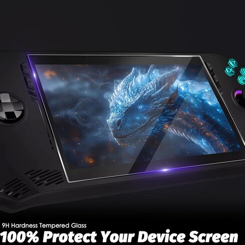 (2 حزمة) واقي شاشة زجاجي مقسى متوافق مع MSI Claw A1M 7 "" ، حواف قوس 2.5D 9 صلابة عالية الدقة خالية من الفقاعات ، واضحة تمامًا ، واضحة تمامًا in Saudi Arabia
