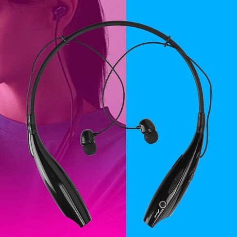 Neckband Bluetooth Headphones, HV‑800 Neckband Bluetooth Earphones Retractable Portable Stereo Sound Noise Reduction Sports Headsets in Saudi Arabia
