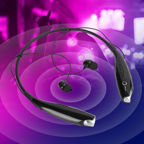 Neckband Bluetooth Headphones, HV‑800 Neckband Bluetooth Earphones Retractable Portable Stereo Sound Noise Reduction Sports Headsets in Saudi Arabia