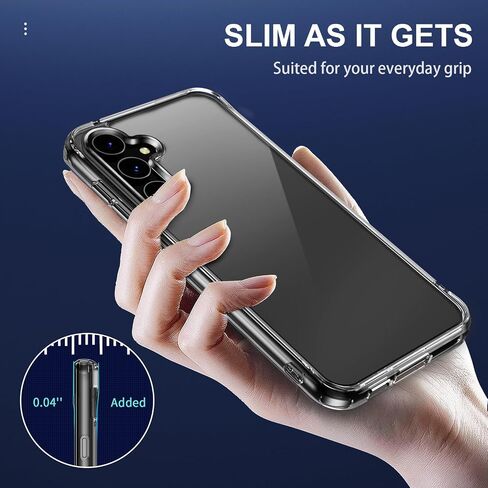 for Samsung Galaxy S23 FE Case Clear, with Screen Protector&Camera Lens Protector, [Anti-Yellowing] [Shockproof] Slim Protective Phone Case Cover for Galaxy S23 FE 5G 2023, (HD Clear) in Saudi Arabia