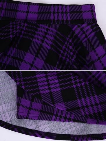 تنورة نسائية صغيرة كاجوال قابلة للتمدد ومطويات من DJT مع شورت متوسط ​​باللون الأزرق الكشمير in Kuwait