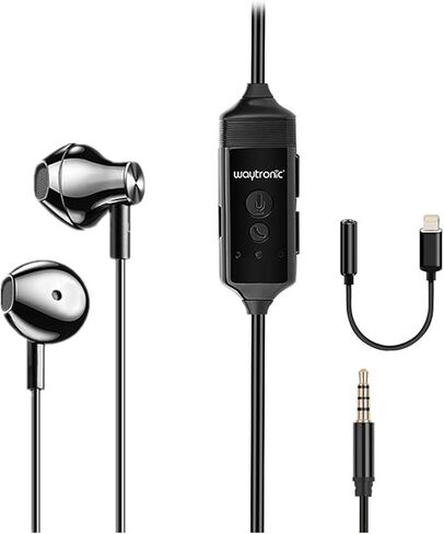 Cell Phone Call Recorder Earphone for iPhone Cellular Calls Skype Facebook Messenger Whatsapp Voice Call Recording (with Connector) in Kuwait