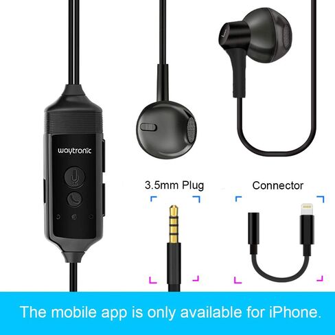 Cell Phone Call Recorder Earphone for iPhone Cellular Calls Skype Facebook Messenger Whatsapp Voice Call Recording (with Connector) in Kuwait