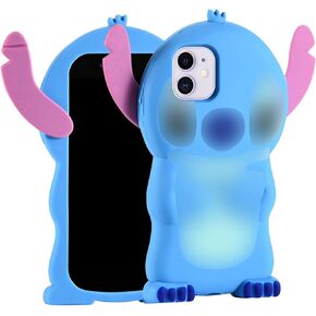 Cases for iPhone 11 Case, Cases for iPhone 11 Case, Cute 3D Cartoon Unique Soft Silicone Animal Character Protector Boys Girls Gifts Cover Housing Skin for iPhone 11 6.1"