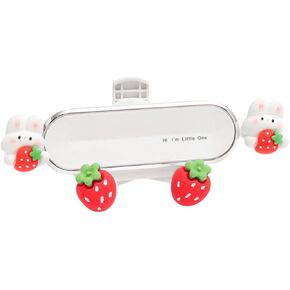CHILDWEET Cute Cartoon Bunny Car Phone Holder Air Vent Phone Mount Rack for All Smartphones Adorable Car Accessories for Stylish Drive