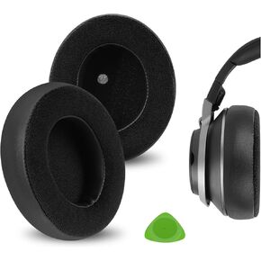 Geekria Comfort Hybrid Velour Replacement Ear Pads for Turtle Beach Stealth Pro Headphones Ear Cushions, Headset Earpads, Ear Cups Cover Repair Parts (Black)