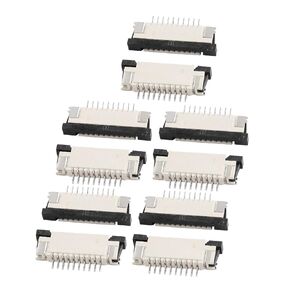 uxcell Bottom Port 10Pin 1.0 mm Pitch Ffc Fpc Ribbon Sockets Connector 10Pcs