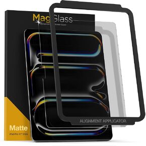 magglass Screen Protector for iPad Pro 11 Inch M4 (2024 Release) Matte Ani Glare Tempered Glass Display Guard (iPad Pro 11")