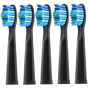 5 Pack Electric Toothbrush Replacement Heads Compatible with Fairywill,Toothbrush Heads Compatible with FW-507/508/551/515/917/959/2011,FW-D1/D3/D7/D8