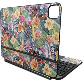 Carbon Fiber Skin Compatible with Apple Magic Keyboard for iPad Pro 11‑inch (M4) 2024 - Koi Pond - Premium 3M Vinyl Protective Wrap Decal Cover - Easy to Apply | Crafted in The USA by MightySkins