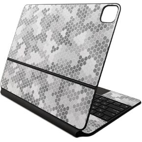 Glossy Glitter Skin Compatible with Apple Magic Keyboard for iPad Air 13-inch (M2) 2024 - Camo Hexadots - Premium 3M Vinyl Protective Decal Cover - Easy to Apply | Crafted in The USA by MightySkins