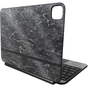 Glossy Glitter Skin Compatible With Apple Magic Keyboard for iPad Pro 11‑inch (M4) 2024 - Onyx Marble - Premium 3M Vinyl Protective Wrap Decal Cover - Easy To Apply | Crafted in the USA by MightySkins