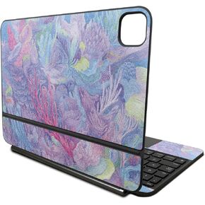 Glossy Glitter Skin Compatible With Apple Magic Keyboard for iPad Pro 11‑inch (M4) 2024 - Dreamy Reef - Premium 3M Vinyl Protective Wrap Decal Cover - Easy To Apply | Crafted in the USA by MightySkins