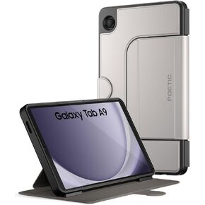 Poetic Explorer Magnetic for Samsung Galaxy Tab A9 (2023) Stand Folio Cover, Super Strong Magnetic Fidget Mount for Galaxy A9 Tablet, Space Gray