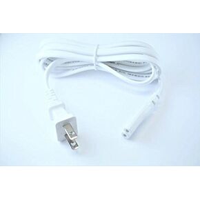 OMNIHIL [UL Listed] White 5 Feet Long AC Power Cord Compatible with HP - DeskJet 2855e Printer