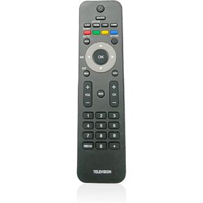Replacement Remote Control Universal for Philips TV 19PFL3504D/F7 22PFL4505D/F7 URMT34JHG001 32PFL3504D/F7 32PFL3403D/F7 42TA648BX/F7 42PFL5603D/F7 47PFL7422D/37 47PFL3603D/F7 52PFL7422D/37