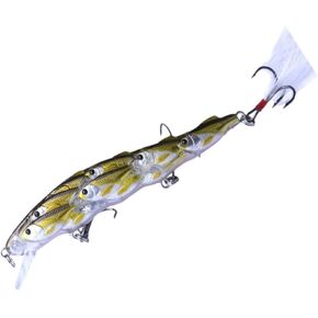 BESPORTBLE Fishing Lures, Bass Fishing Lure for Freshwater and Saltwater, Slow Sinking, Plastic Fishing Baits Fishing Accessories Fish Lures for Pike